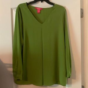 Catherine Malandrino green sheet top